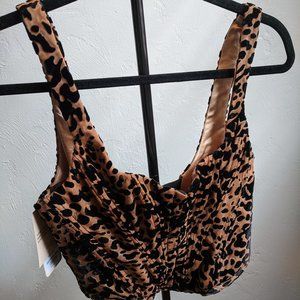 House of CB Jacqueline leopard print corset top